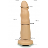 Телесная насадка Harness - 15,8 см. - LOVETOY (А-Полимер) - купить с доставкой в Вологде