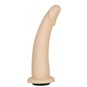 Телесная гладкая насадка-фаллоимитатор Harness - 17 см. - LOVETOY (А-Полимер) - купить с доставкой в Вологде