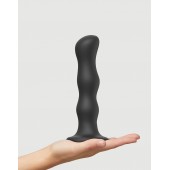 Черная насадка Strap-On-Me Dildo Geisha Balls size XL - Strap-on-me - купить с доставкой в Вологде