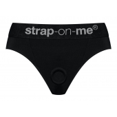 Черные трусики для насадок Heroine Lingerie Harness - size S - Strap-on-me - купить с доставкой в Вологде