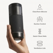 Черный мастурбатор с контролем всасывания Arcwave Pow Stroker - Arcwave - в Вологде купить с доставкой