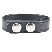 Кольцо на пенис SNAP COCK RING из искусственной кожи на клепках - BlueLine - в Вологде купить с доставкой