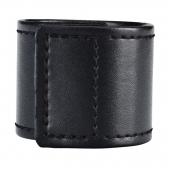 Хомут-утяжка для мошонки из искусственной кожи на липучке VELCRO BALL STRETCHER- 4 см. - BlueLine - в Вологде купить с доставкой