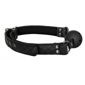 Черный кляп-шарик BALL GAG DIAMOND - Dream Toys - купить с доставкой в Вологде