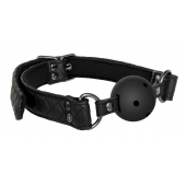 Черный кляп-шарик BALL GAG DIAMOND - Dream Toys - купить с доставкой в Вологде