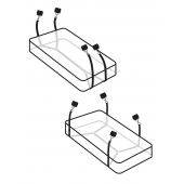 Фиксаторы для кровати WRAPAROUND MATTRESS RESTRAIN - Pipedream - купить с доставкой в Вологде