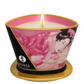 Массажная свеча Rose Petals с ароматом розы - 170 мл. - Shunga - купить с доставкой в Вологде