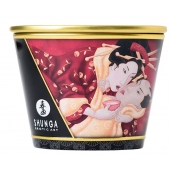 Массажная  свеча Sparkling Strawberry Wine с ароматом клубничного вина - 170 мл. - Shunga - купить с доставкой в Вологде