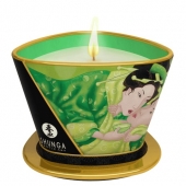 Массажная свеча Exotic Green Tea с ароматом зелёного чая - 170 мл. - Shunga - купить с доставкой в Вологде