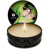 Массажная свеча Exotic Green Tea с ароматом зелёного чая - 30 мл. - Shunga - купить с доставкой в Вологде