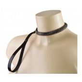 Эффектный сверкающий ошейник с поводком  Гламур - Sitabella - купить с доставкой в Вологде