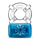Синее эрекционное виброкольцо Pleaser Rechargeable C-Ring - Blush Novelties - в Вологде купить с доставкой