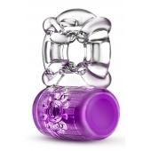 Фиолетовое эрекционное виброкольцо Pleaser Rechargeable C-Ring - Blush Novelties - в Вологде купить с доставкой