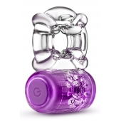 Фиолетовое эрекционное виброкольцо One Night Stand Vibrating C-Ring - Blush Novelties - в Вологде купить с доставкой