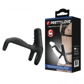 Черная вибронасадка на пенис Vibrating Penis Sling - Baile - в Вологде купить с доставкой