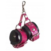 Розово-черный брелок  Наручники - Sitabella - купить с доставкой в Вологде