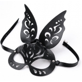 Черная ажурная маска  Зайка  с ушками - Crazy Handmade - купить с доставкой в Вологде