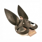 Черная гладкая маска  Зайка  с длинными ушками - Crazy Handmade - купить с доставкой в Вологде