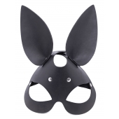 Черная гладкая маска  Зайка  с длинными ушками - Crazy Handmade - купить с доставкой в Вологде