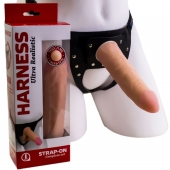 Страпон Харнесс из трусиков и насадки-фаллоса - 17,5 см. - LOVETOY (А-Полимер) - купить с доставкой в Вологде
