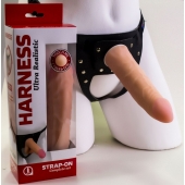 Страпон Харнесс из трусиков и насадки-фаллоса - 17,5 см. - LOVETOY (А-Полимер) - купить с доставкой в Вологде