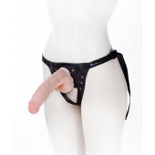 Реалистичный фаллос на поясе Harness - 20,5 см. - LOVETOY (А-Полимер) - купить с доставкой в Вологде