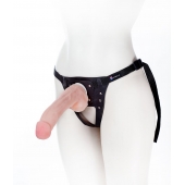 Податливый фаллос на трусиках Harness - 20,5 см. - LOVETOY (А-Полимер) - купить с доставкой в Вологде