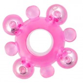 Эрекционное кольцо c бусинками - Toyfa Basic - в Вологде купить с доставкой