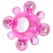 Эрекционное кольцо c бусинками - Toyfa Basic - в Вологде купить с доставкой