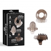 Набор из 3 дымчатых эрекционных колец с вибрацией Teasers Ring Kit - Chisa - в Вологде купить с доставкой
