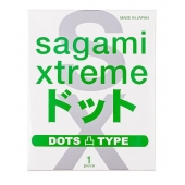Презерватив Sagami Xtreme Type-E с точками - 1 шт. - Sagami - купить с доставкой в Вологде