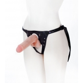 Страпон с поясом Harness - 19 см. - LOVETOY (А-Полимер) - купить с доставкой в Вологде