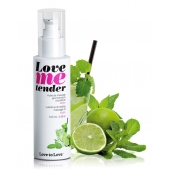 Съедобное согревающее массажное масло Love Me Tender Mojito с ароматом мохито - 100 мл. - Love to Love - купить с доставкой в Вологде