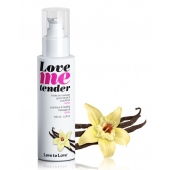 Съедобное согревающее массажное масло Love Me Tender Vanilla с ароматом ванили - 100 мл. - Love to Love - купить с доставкой в Вологде