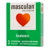 Презервативы анатомической формы Masculan Anatomic - 3 шт. - Masculan - купить с доставкой в Вологде