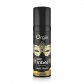Съедобный гель Dual Vibe Pina Colada с эффектом вибрации и вкусом коктейля пина колада - 15 мл. - ORGIE - купить с доставкой в Вологде