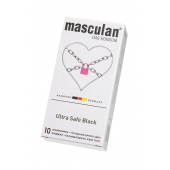 Ультрапрочные презервативы Masculan Ultra Safe Black - 10 шт. - Masculan - купить с доставкой в Вологде
