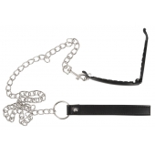 Зажим для половых губ с поводком Pussy Clamp With A Leash - Orion - купить с доставкой в Вологде