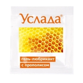 Гель-лубрикант «Услада с прополисом» - 3 гр. - Биоритм - купить с доставкой в Вологде