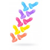 Набор из 10 разноцветных свечей в форме пениса - Pecado - купить с доставкой в Вологде