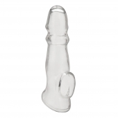 Прозрачная насадка для пениса Girthy Penis Enhancing Sleeve Extension - 17,1 см. - BlueLine - в Вологде купить с доставкой
