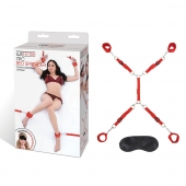 Красная фиксация на матрас Classic Bedspreader - Lux Fetish - купить с доставкой в Вологде