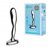 Стальной стимулятор простаты Stainless Steel Prostate Plug - 11,5 см. - b-Vibe - в Вологде купить с доставкой