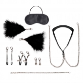 Большой эротический набор из 12 предметов Interchangeable Collar   Nipple Clips Set - Lux Fetish - купить с доставкой в Вологде
