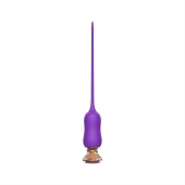 Фиолетовый тонкий стимулятор Nipple Vibrator - 23 см. - I-MOON - купить с доставкой в Вологде