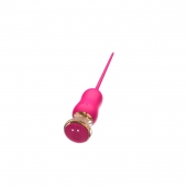 Розовый тонкий стимулятор Nipple Vibrator - 23 см. - I-MOON - купить с доставкой в Вологде