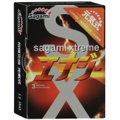 Презервативы Sagami Xtreme ENERGY с ароматом энергетика - 3 шт. - Sagami - купить с доставкой в Вологде