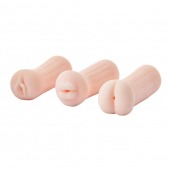 Набор из 3 мастурбаторов The Girl Next Door Tina - Dream Toys - в Вологде купить с доставкой