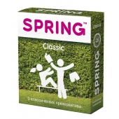 Классические презервативы SPRING CLASSIC - 3 шт. - SPRING - купить с доставкой в Вологде