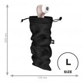 Черный мешочек для хранения игрушек Treasure Bag L - Satisfyer - купить с доставкой в Вологде